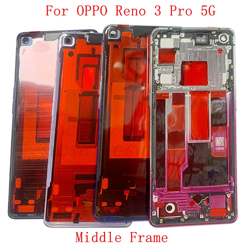 

Middle Frame Housing LCD Bezel Plate Panel For OPPO Reno 3 Pro 5G Phone Metal LCD Frame Repair Parts