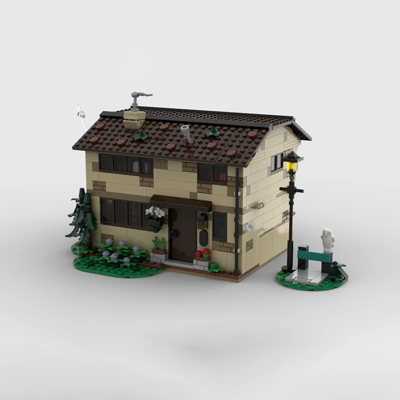 Populair filmmodel Moc-bouwstenen Traditionele populaire architectuur Model Technologie Baksteen DIY-montage Constructiespeelgoed