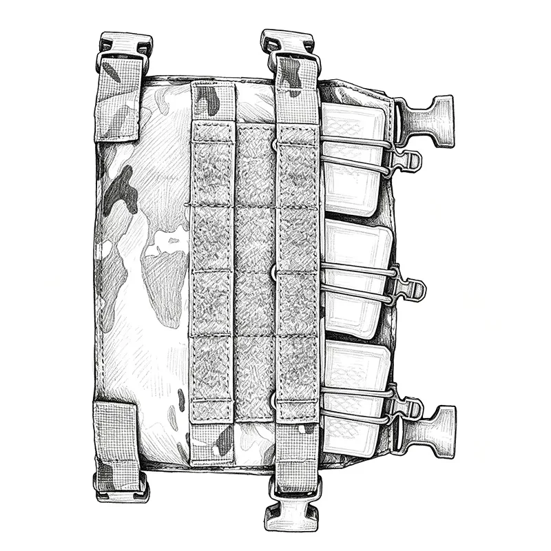 

NEW R Series M4 5.56 Triple Mag Pouch Plate Triple Mag Magazine Pouch for Hunting Vest Plate Carrier Molle Accessories Tactical