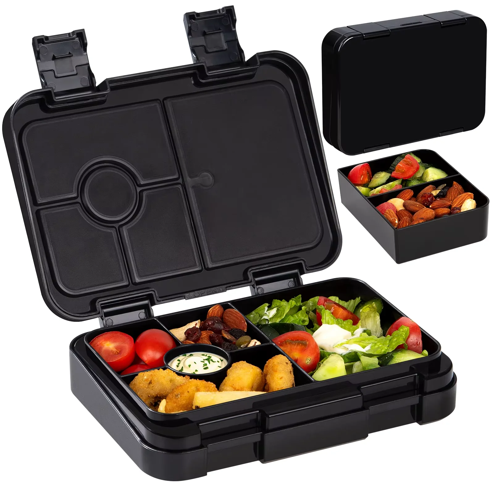 Entzückende Kinder-Lunchbox für Studenten, mikrowellengeeignet, Reise-Bento-Box, Halloween-Behälter, tragbar, auslaufsicher, Obstsalat, Bento-Box