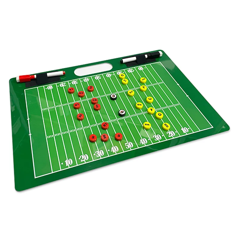 American Football Coach Tactics Board Magnetic Double-Sided Printing Writable Erasable Game Portable Rugby Strategy Board
