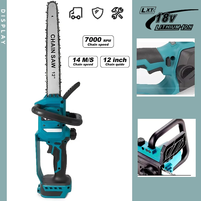 

Makita 7000RPM Brushless Electric Chain Saw 600W Cordless Handheld Chainsaw Graden Pruning Power Tool 18V battery