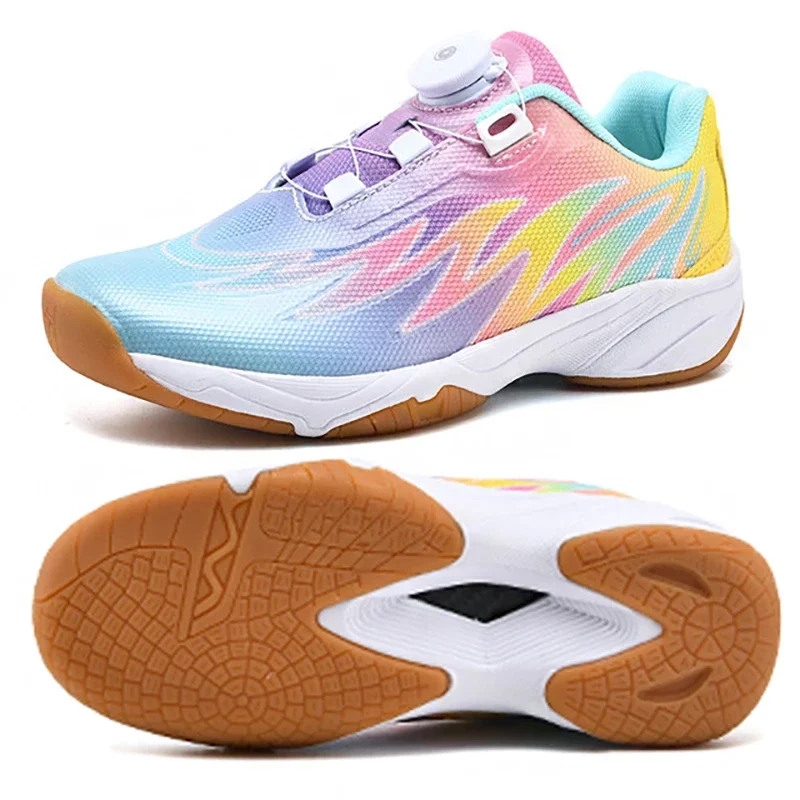 2026 New Badminton Shoe For Kids Children Girls Boys Table Tennis Shoes Breathable Anti-skid Badminton Sneakers Indoor Sport Sho
