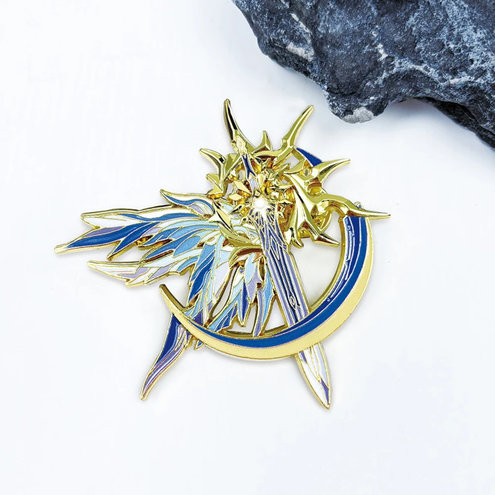 Game Honkai: Star Rail Phainon Qinchen Khaslana Cosplay Badge Metal Brooch Costume Decoration Lapel Pins Unisex Bag Accessories