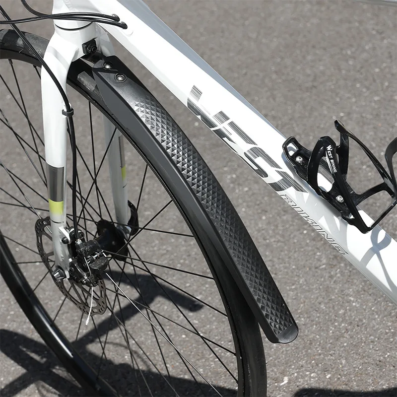 Road Bike Mudguard Lightweight Waterproof Stain-resistant Foldable Streamlined Shape Bicycle Fenders Bicycle Parts 26/29-inch