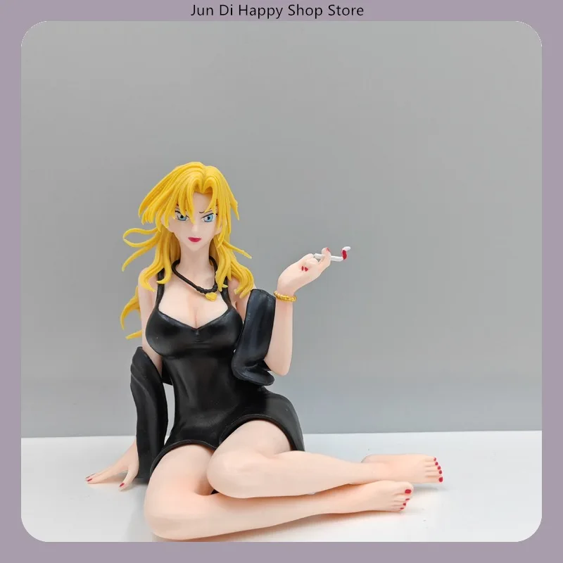 ​ ​ Detective Conan Vermouth lado sentado Pose 11cm figura de Anime estatua decoración de escritorio regalo ​