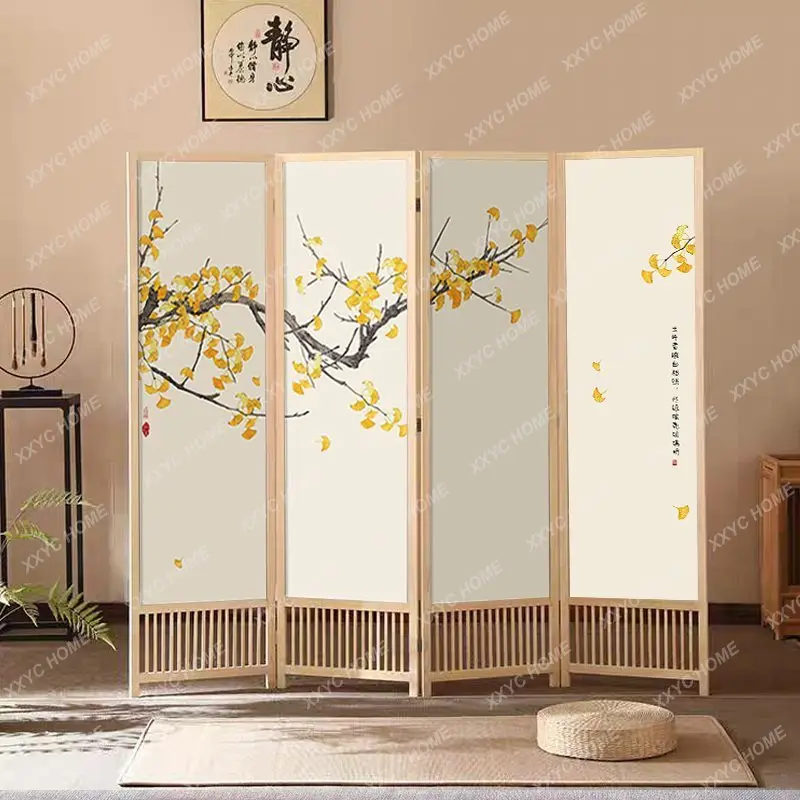LChinese screen partition, living room entrance front door office tea room home beauty salon folding screen