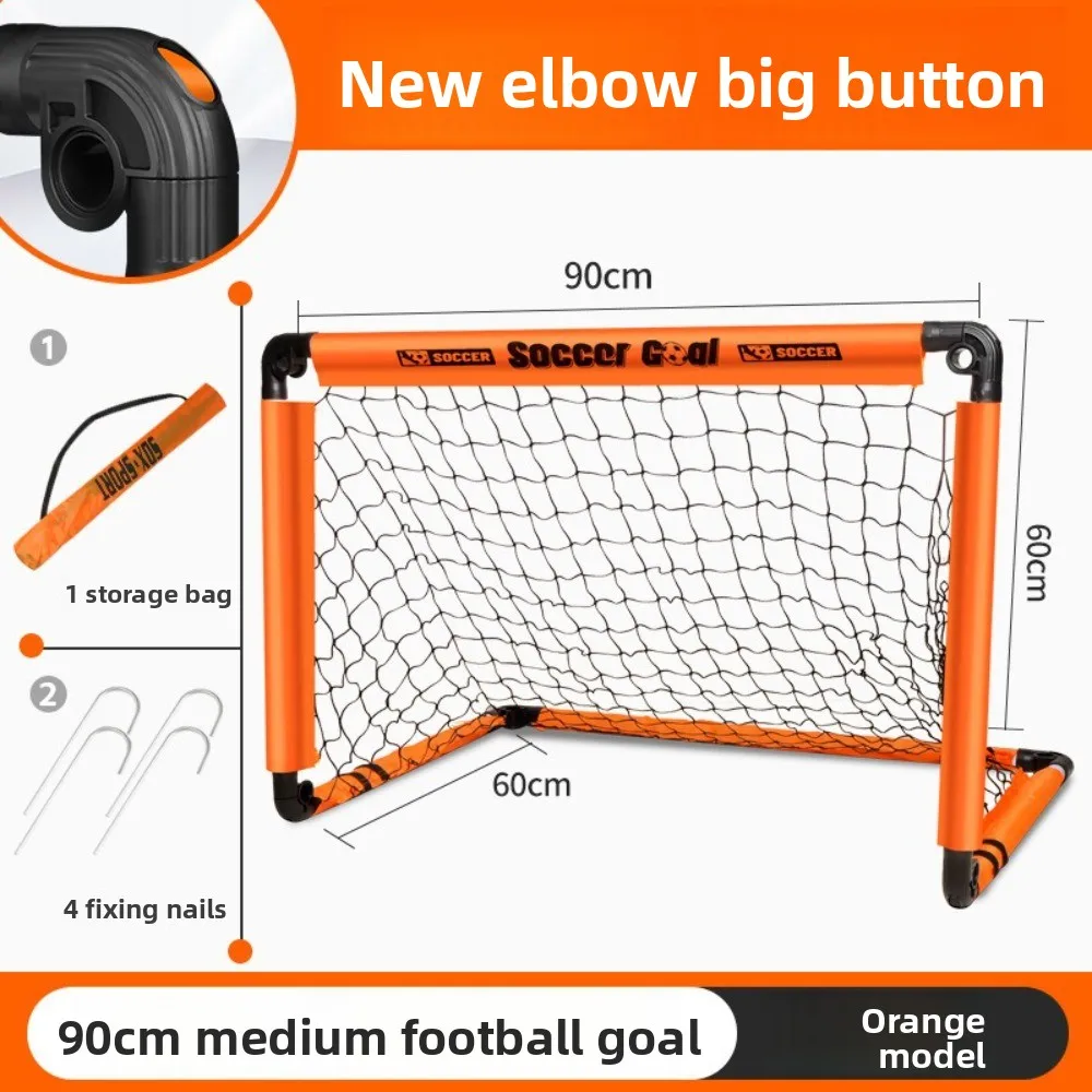 Nouveau but de Football pliable pour enfants avec clous au sol, filet de Football Portable pour jeux de parc