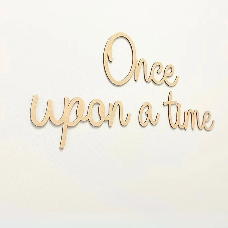 custom Once Upon A Time Sign  Wall Lettering  Wooden Nursery Sign Nursery Playroom Decor  Wall Art Bedroom Decor