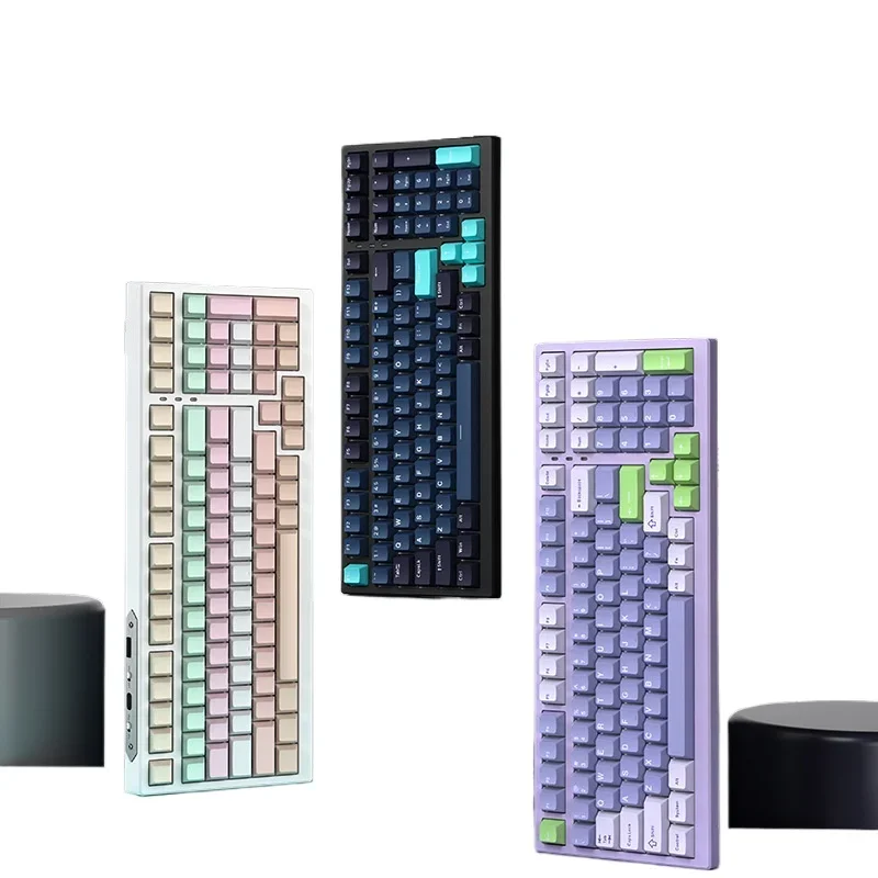 

X98PRO mechanical keyboard wireless bluetooth three-mode RGB hot-swappable TTC steel shaft gasket structure