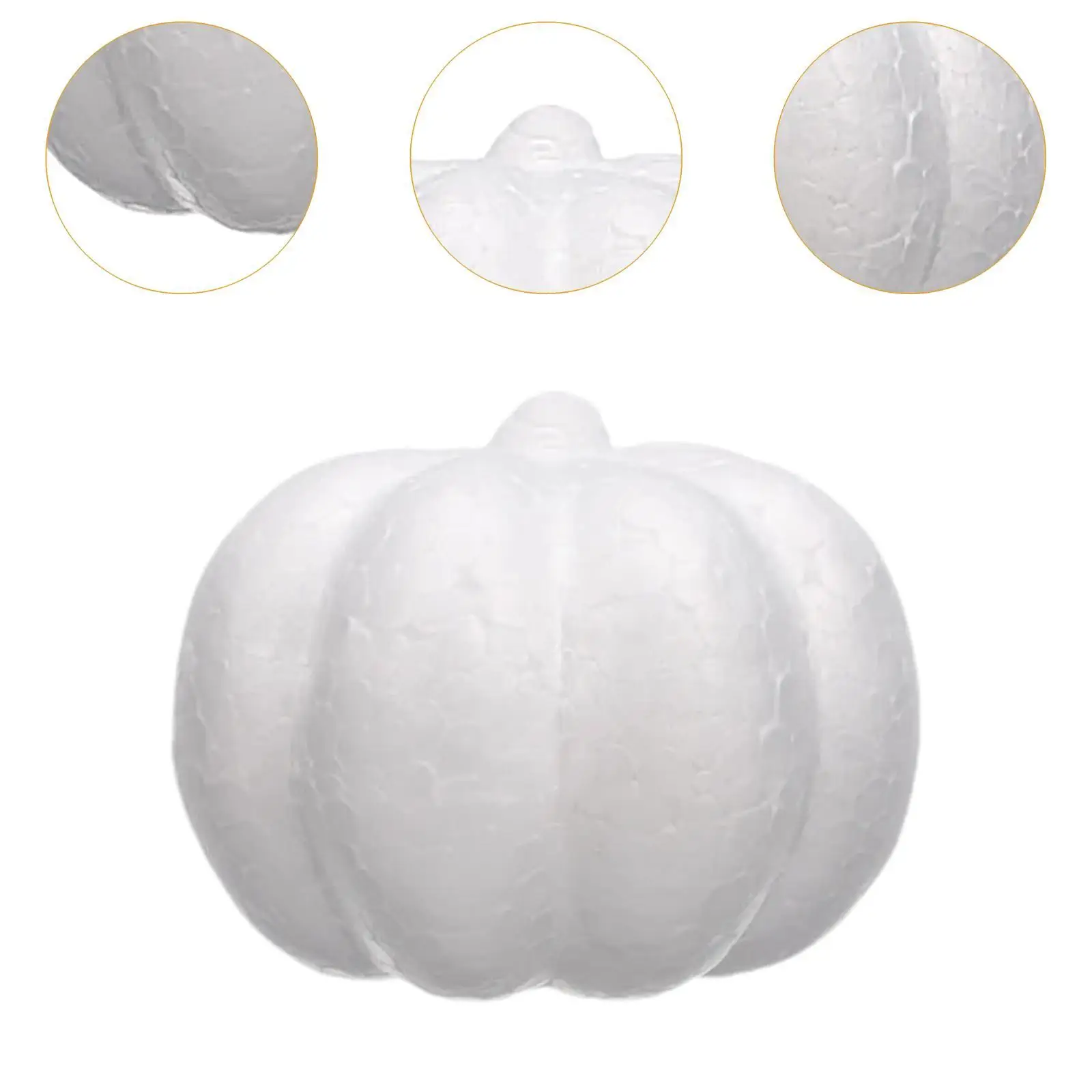 Citrouilles artificielles en mousse de polystyrène blanc, faux accessoires, cadeau pour enfants, 20 pièces