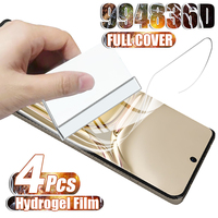 4PCS Full Cover Hydrogel Film For Huawei P50 Pro Screen Protector For Huawei P30 P40 Lite Mate 40 50 Pro Lite Film Y5P Y8P Y6P