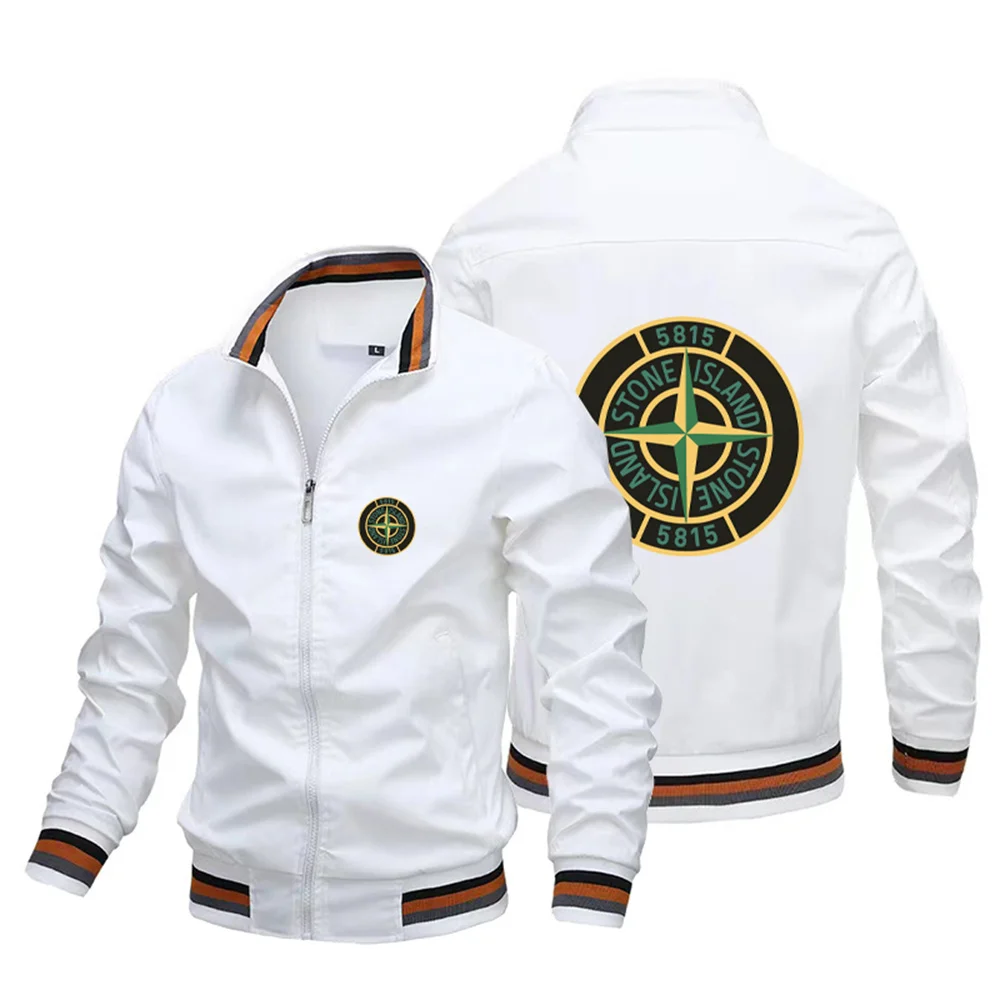 Men\'s college basketball jacket print pattern fashion brand pilot jacket couple jacket autumn clothing