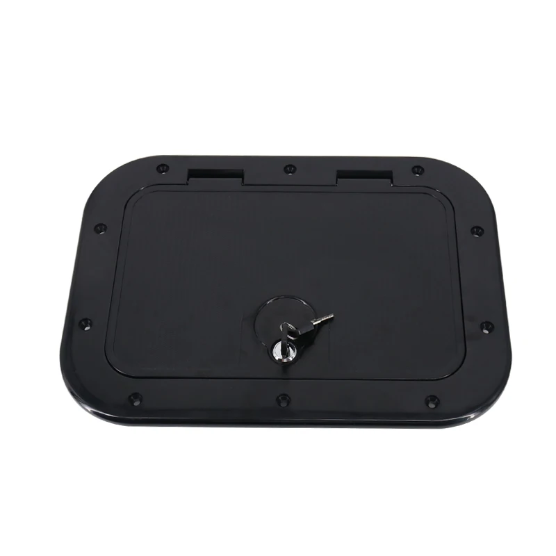 Marine Boat Access Hatch Cover - Round, Screw Out Deck Inspection Plate, Anti-aging, 248 X 378mm