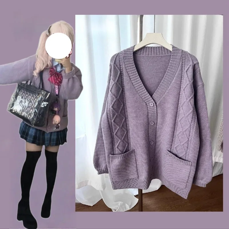 

Akiyama Mizuki Cosplay Costume Knitted Cardigan Jacket Casual Wear Anime Coat Women Girls Daily Sweater Halloween Roleplay Gift