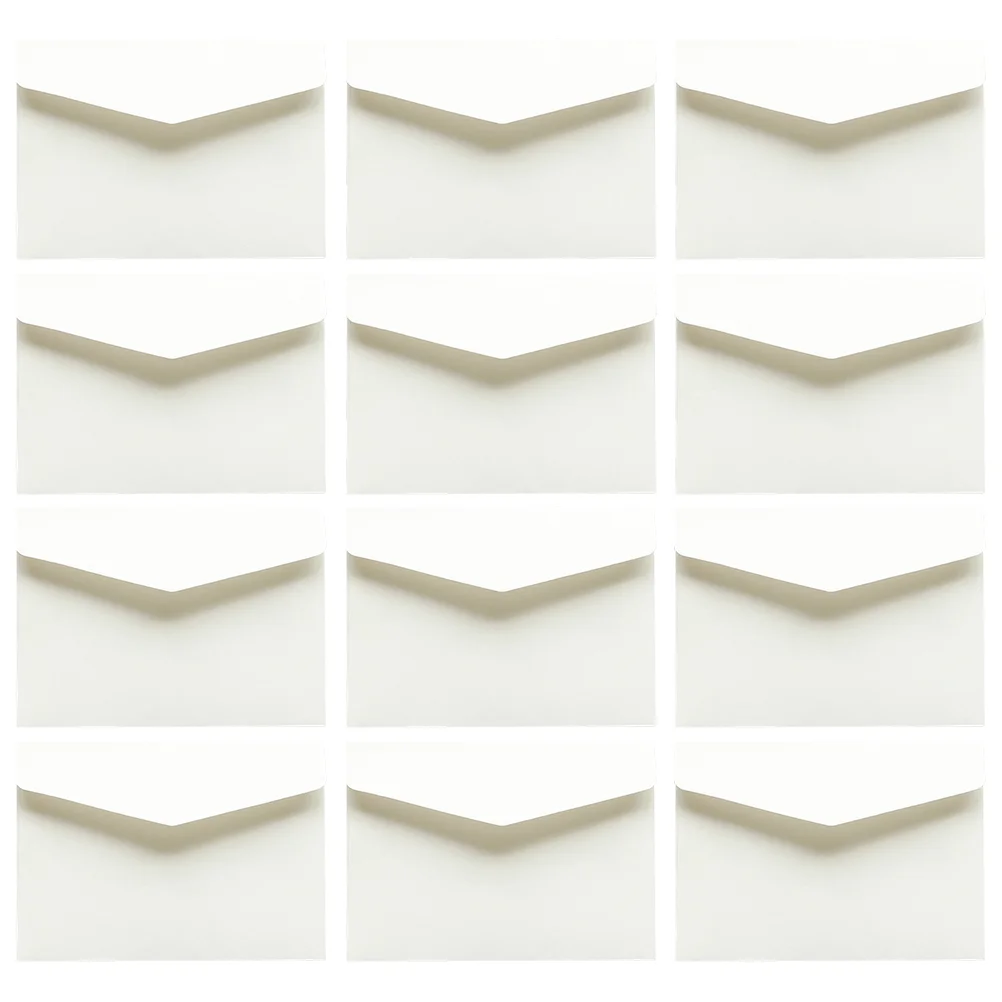 

100 Pcs Mini Blank Envelope Paper Cash Envelopes Letter Packaging Office Supply Business White