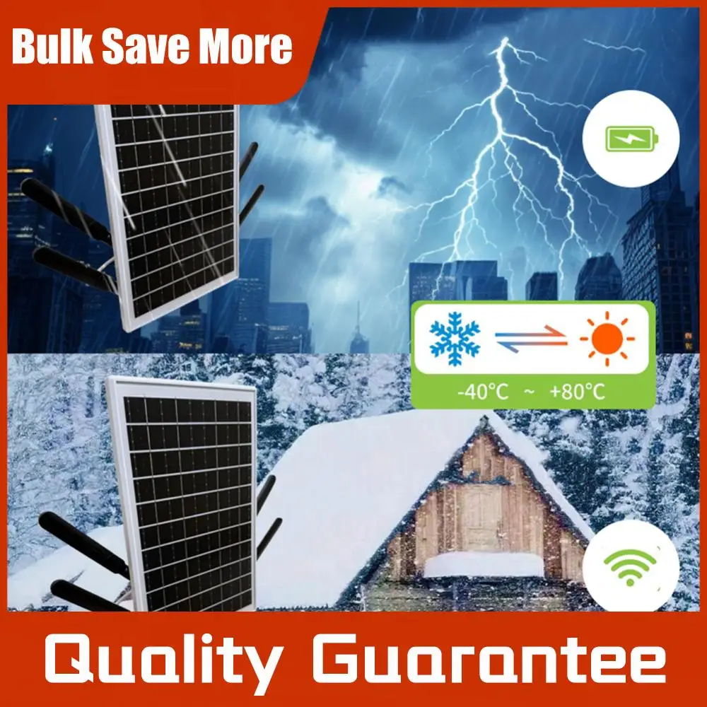 

Solar Powered Outdoor Wireless Router 15W 25600mAh 4G LTE Modem Router with SIM Card Slot for Outdoor Security Camera Phone PC