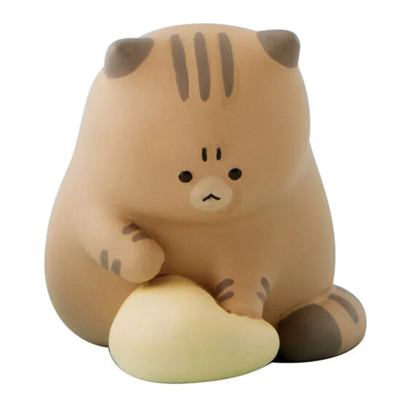 Bandai Originele Gashapon Angry Cat 4 Siamese Blue Cat Orange Action Figure Speelgoed voor jongens, meisjes, kinderen, cadeau, verzamelobject