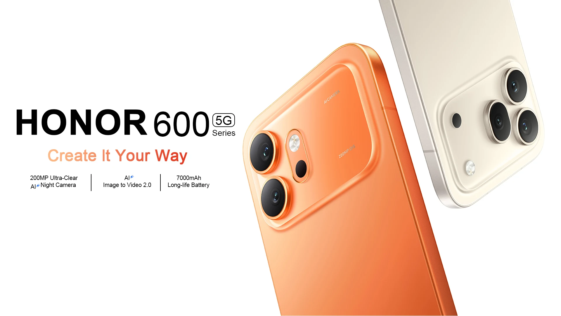 Global Version HONOR 600 Pro 6.57'' AMOLED Snapdragon 8 Elite 200MP OIS Camera 120X Zoom 7000mAh 80W Wired 50W Wireless Charging