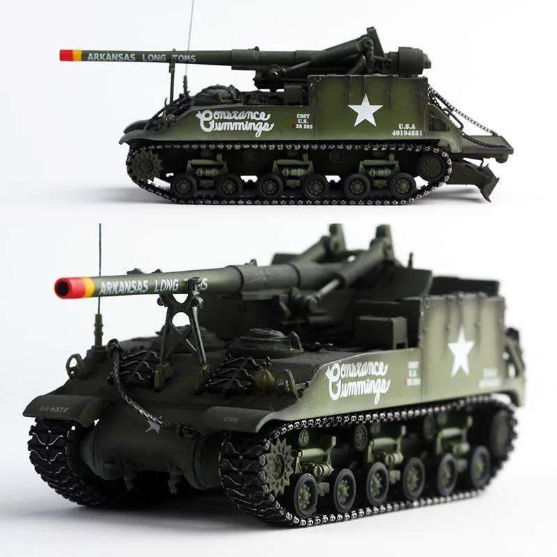 

1/72 Scale M40 Self-propelled Artillery Simulation Alloy Tank Model 937 Artillery Battalion 1953 Display Collectible Toy Gift