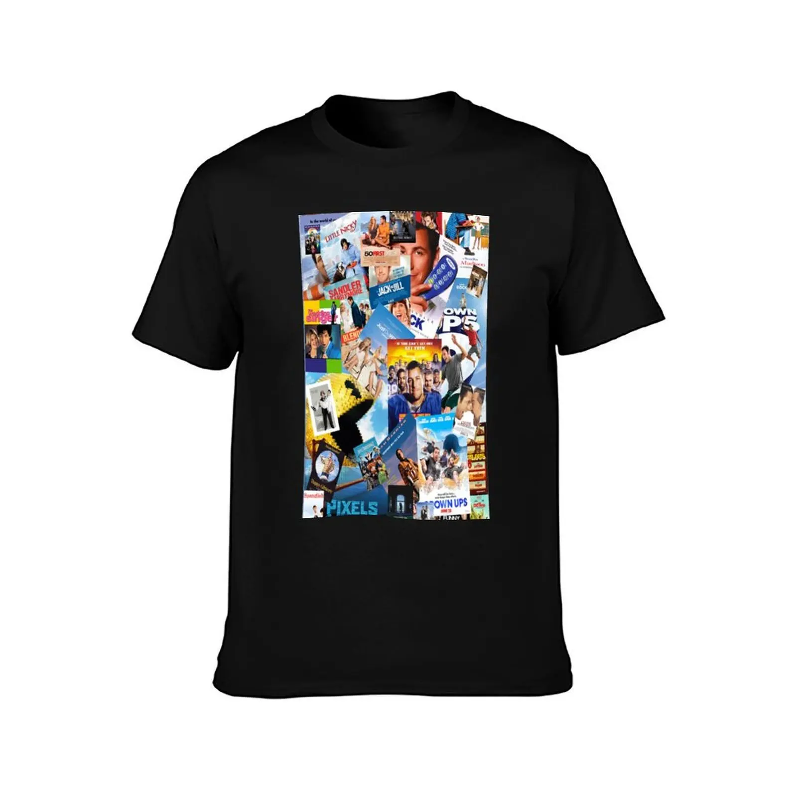 adam sandler collage T-Shirt Summer Casual Cotton Tee Oversized Streetwear Tops Vintage Graphic Print Loose Fit Short Sleeve