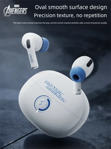 Imagen 2 del producto MARVEL TWS Auriculares Bluetooth 6.0 Auriculares con cancelación de ruido con bajo retardo y batería de larga duración para Apple y Android