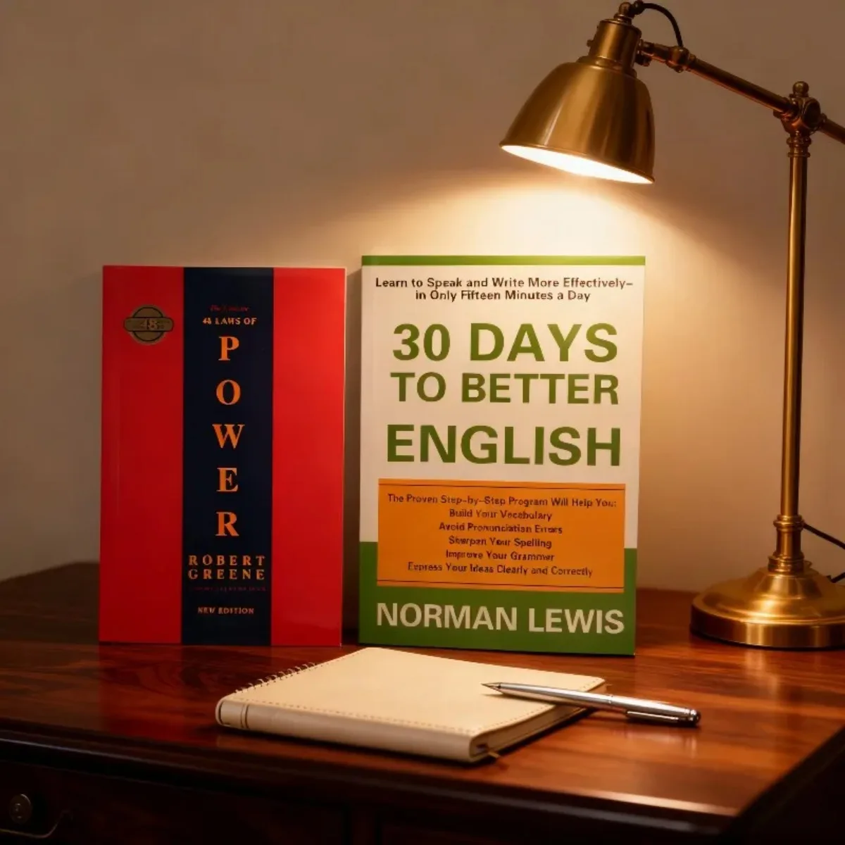 

《The 48 Laws of Power》+《30 Days To Better English》Book Set - 30-Day Guide: Master Strategic Power & Achieve English Excellence