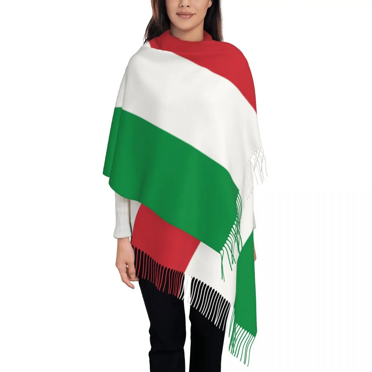 

Italy Flag Scarf Men Women Winter Warm Scarves Italian Proud Shawls Wraps