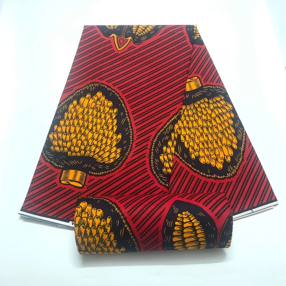 Imagem -04 - Tecido de Cera Africana Estampada para Vestidos Tecido de Cera Ankara Macio Verdadeira Cera Real Alta Qualidade 100 Algodão Garantido 2023