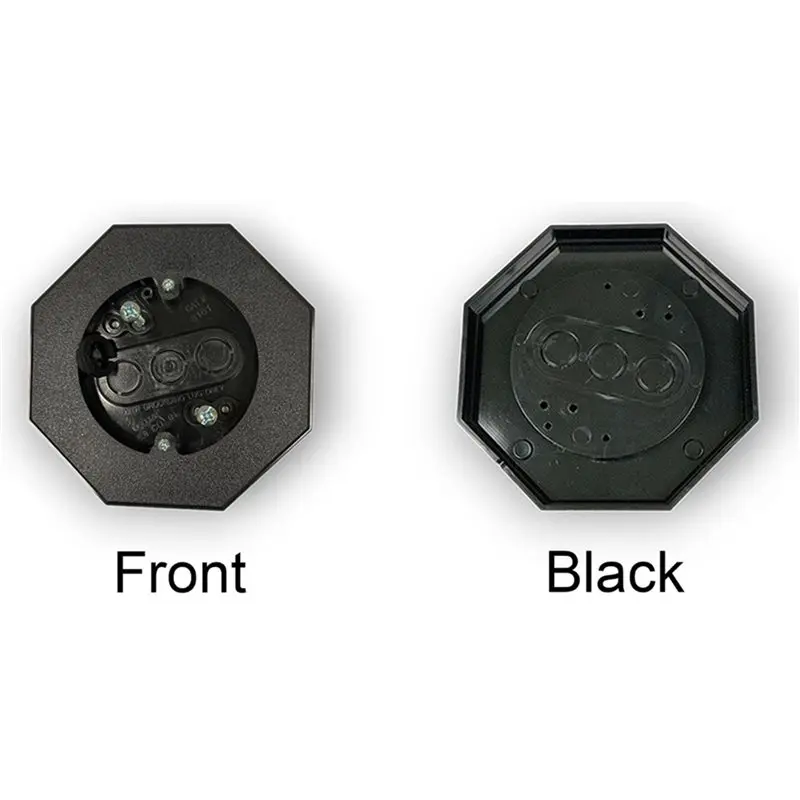 B62B-4Pack Siding Mounting Block 8161,Vertical Siding Lamp Octagon Mounting Kit With Built-In Box For Outdoor Smooth Flat