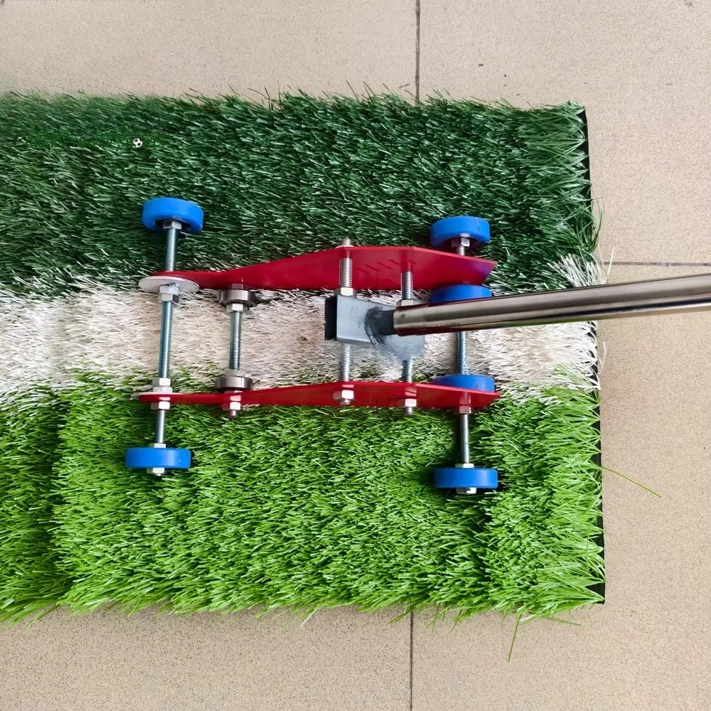 White Thread Threading Tool Fixing and Compacting Artificial Turf Installation Tool for Sports Field Garden