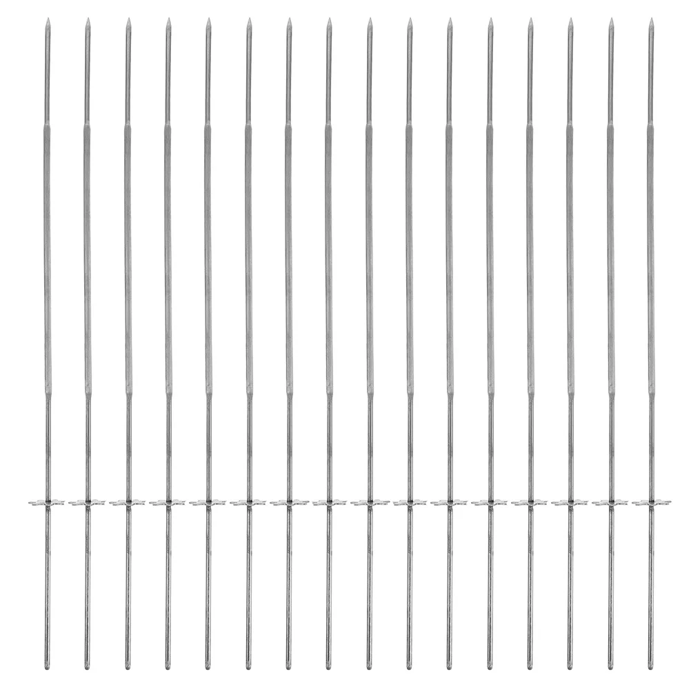 

20Pcs Stainless Steel Barbecue Skewers Auto Rotate Gear Mechanism for Even Cooking Meat Vegetable Grill Kabob Skewers Outdoor