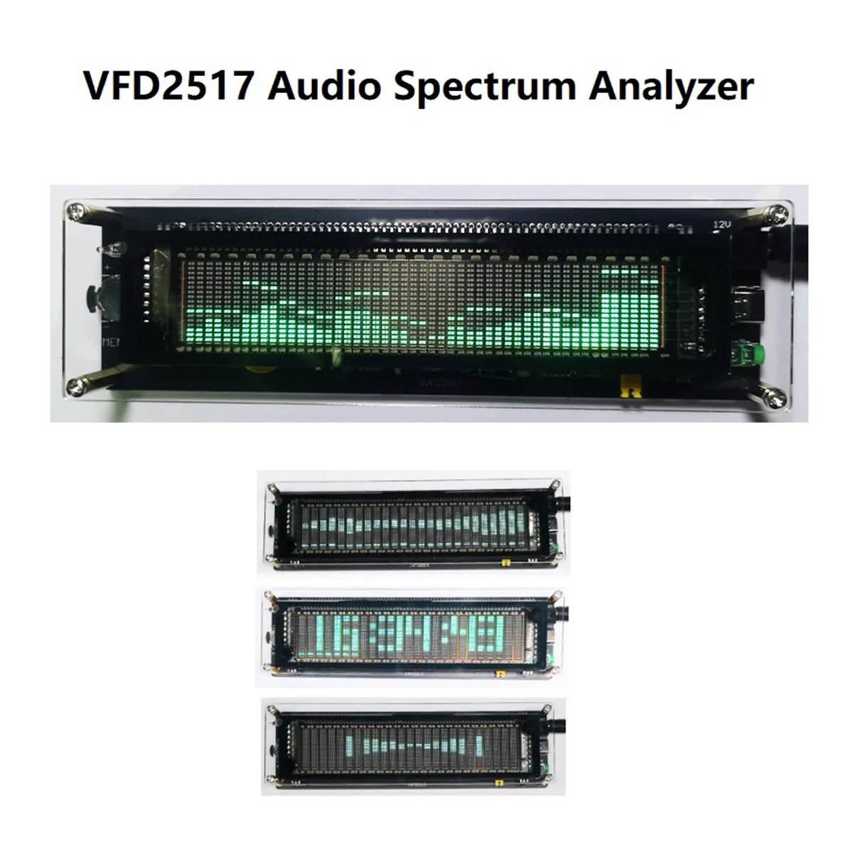 Analizador de espectro de Audio VFD2517, medidor de nivel de sonido VFD, medidor VU, pantalla para herramientas de instrumentos de prueba de espectro