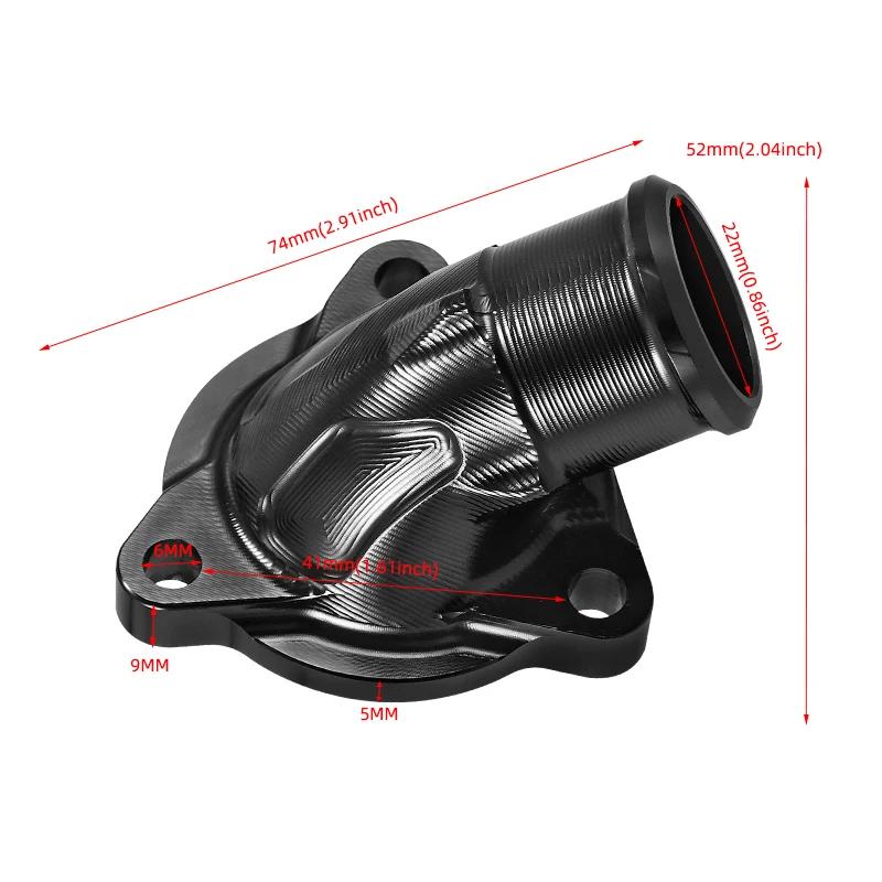 دراجة نارية تعديل انبوب ماء واجهة ترموستات غطاء CNC ل 790ADV 890 DUKE/ADVENTURE/R 2018-2024
