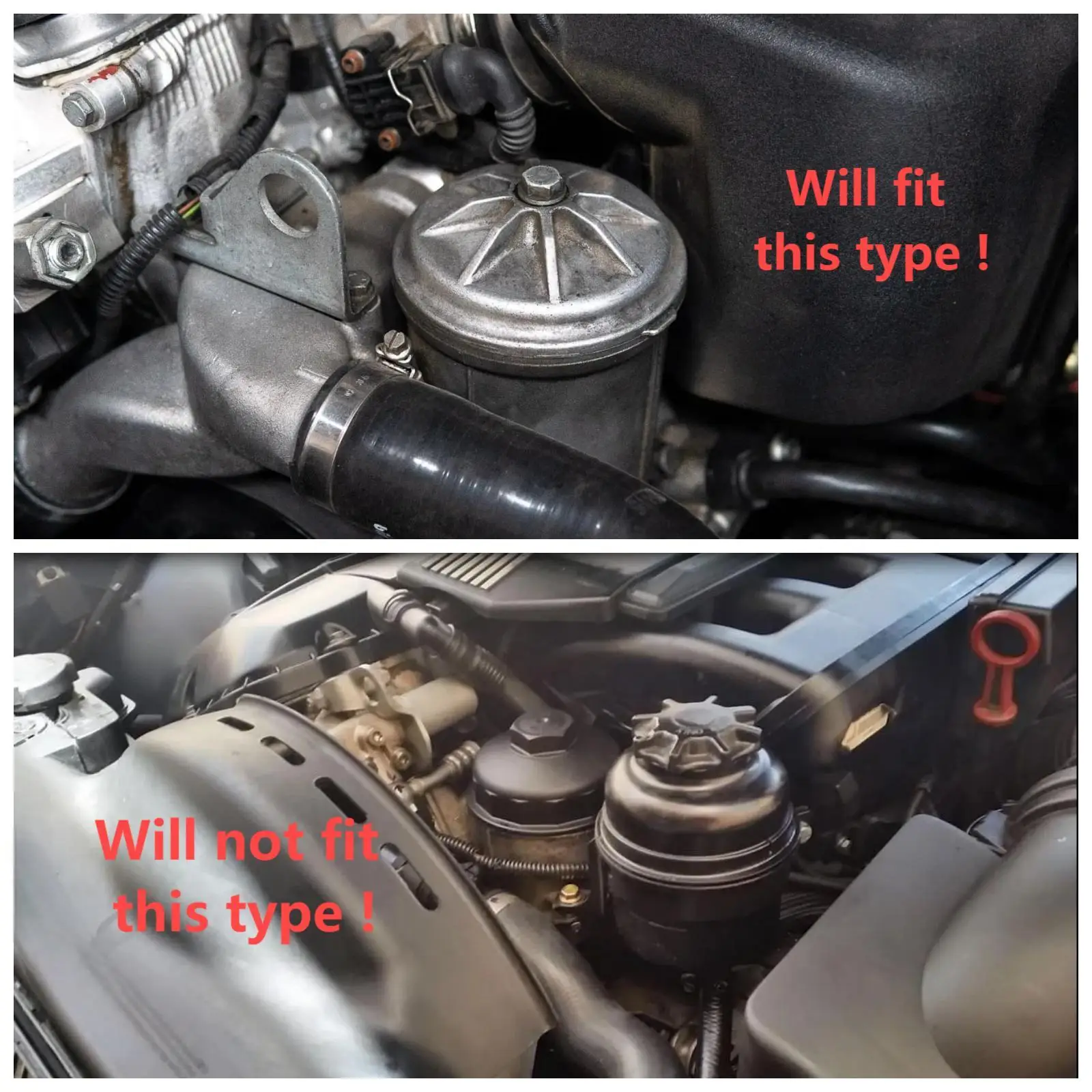 BEVINSEE غطاء مرشح الزيت لسيارات BMW E36 E46 E34 Z3 Z4 E85 E86 320i 325i 520i 525i M3 M50 S50 S52 S54 يستبدل 11421711075 1142174100