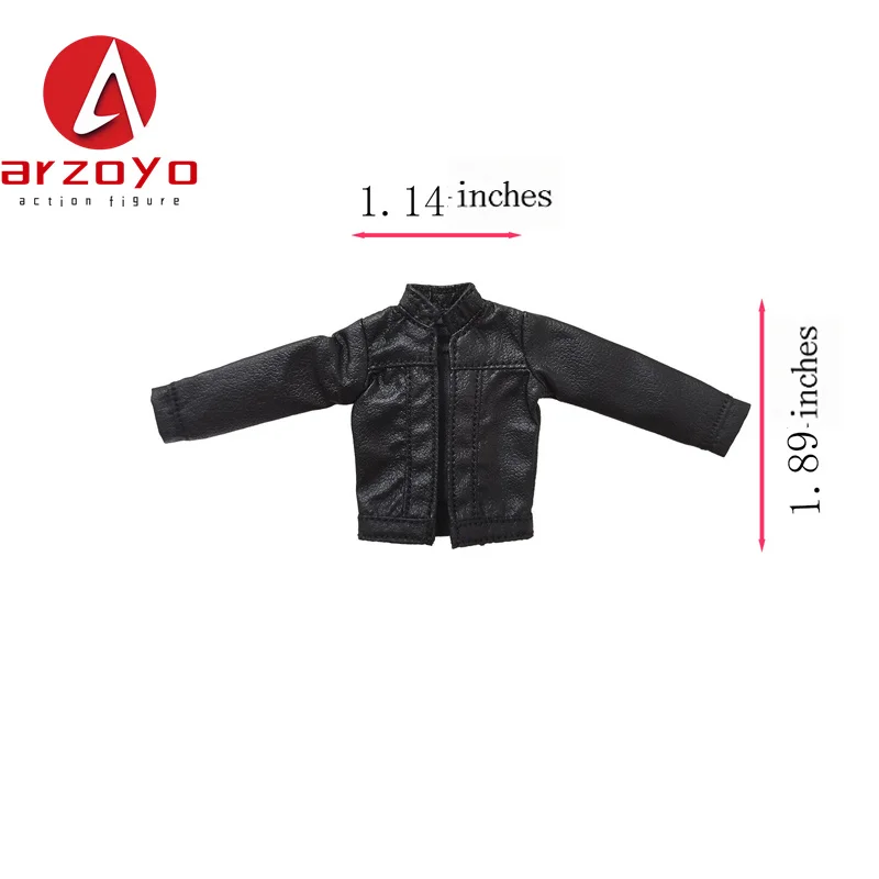1/12 스케일 가죽 자켓 카고 바지 의류 모델 맞는 6 "달팽이 껍질 Romankey 여성 군인 액션 피규어 바디 인형