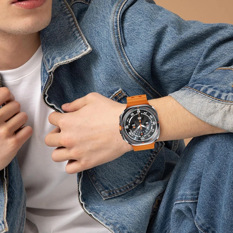 Samsung Galaxy Watch 47mm 40mm 44mm 45mm 46mm 43mm 42mm用 強化ガラス製プレミアムスクリーンプロテクター Galaxy Watch Ultra 8 7 6 5 4対応