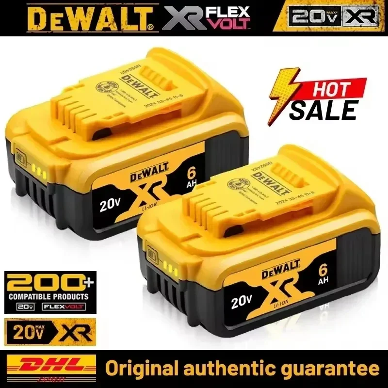 DeWALT Original Battery 20V/60V 6Ah 9Ah MAX FlexVolt for DCB606 DCB205 DCB206 DCB209 DCB182 Power Tool