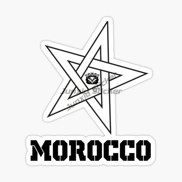 

MOROCCO Flag Self-adhesive Truck Racing Car Laptop Moto Helmet Door Book Decal Customizable