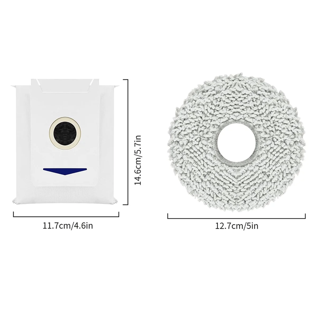 HOT Wipes and Dust Bag for Ecovacs Deebot DEEBOT T30 Omni / T30 PRO Omni Robot Vacuum Cleaner Replacement Parts