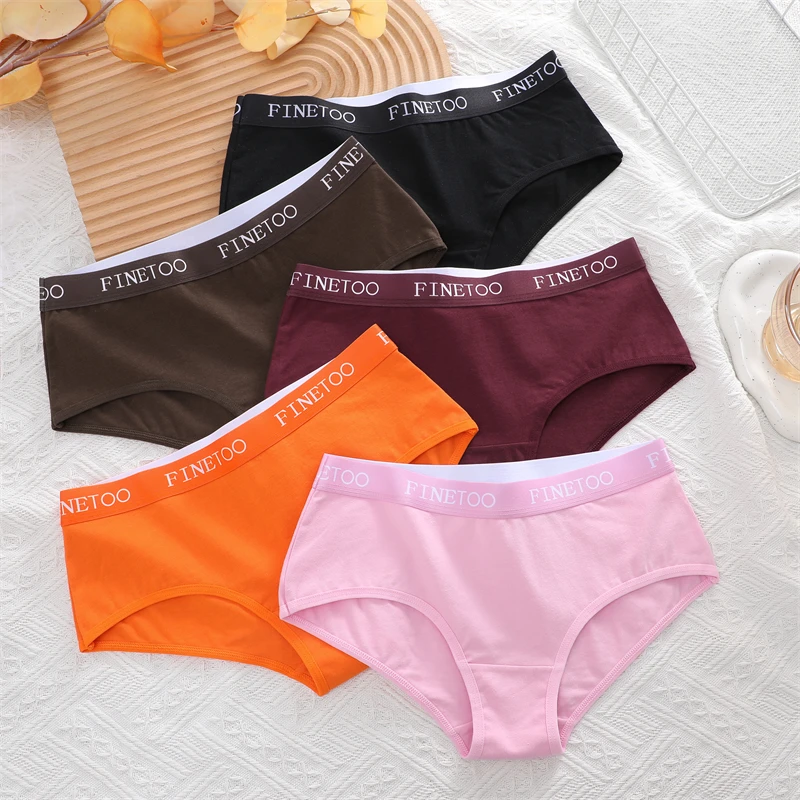 Women\'s Cotton Briefs Letter Belt Underwear Women Panties Sexy Breathable Briefs Female Stretch Ladies Soft Comfortable Lingerie