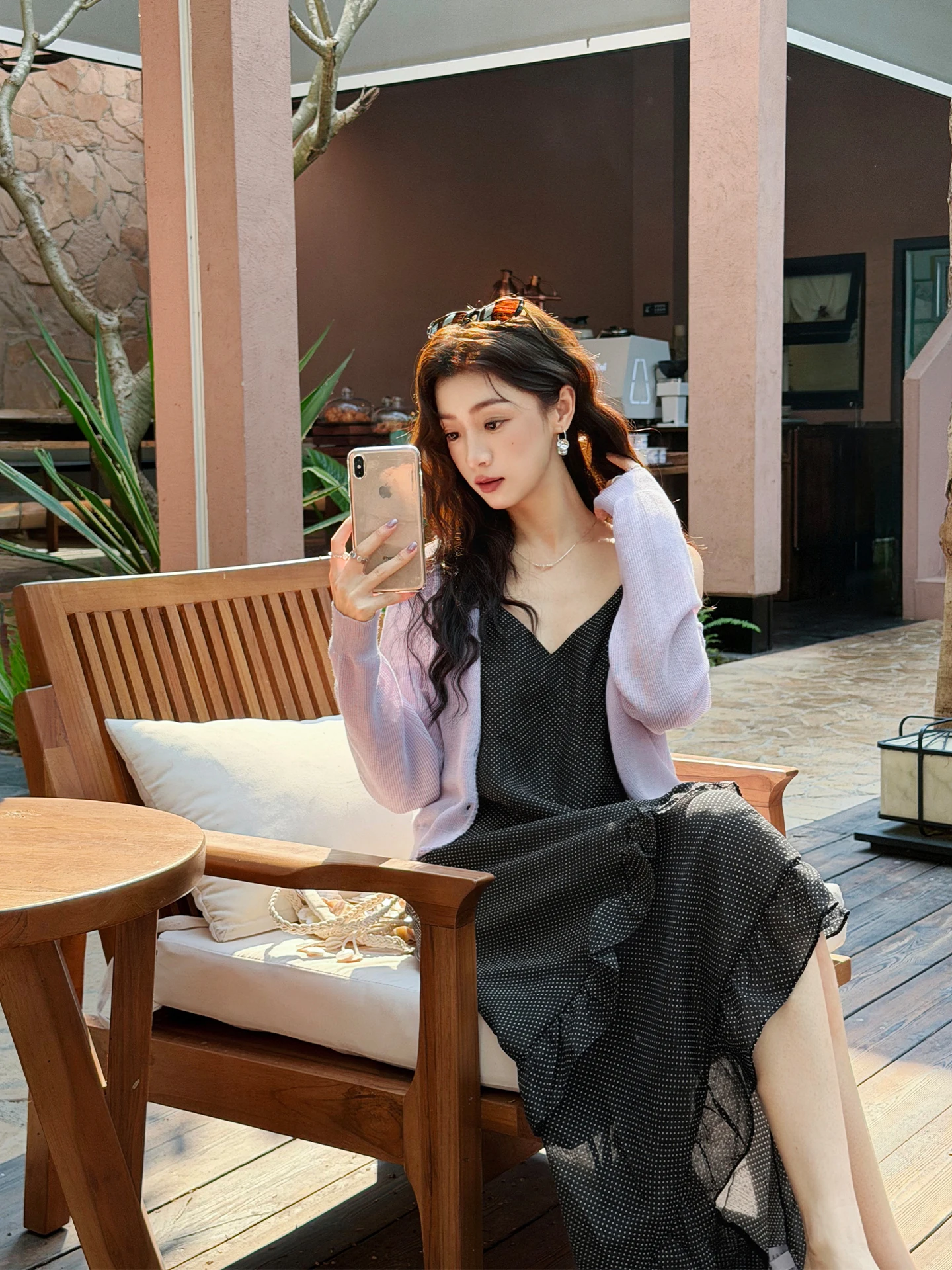 

SuMian Gentle Purple Ice Silk Knitted Cardigan Summer New Style Korean Versatile V-Neck Thin Sun Protection Air Conditioning ...