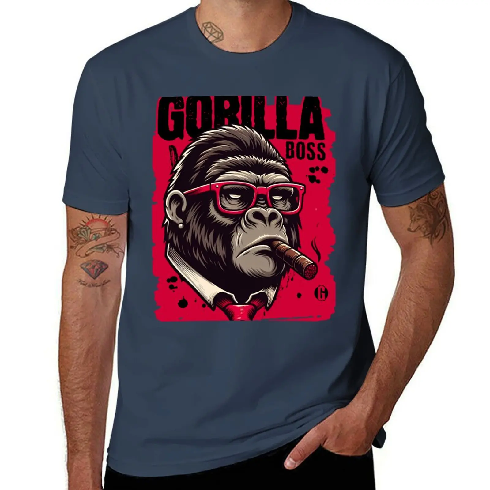 Gorilla fan T-Shirt Large Size Casual Tee Shirt