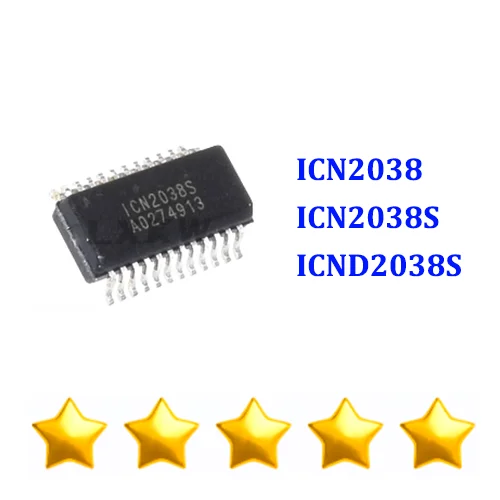 10/PCS New Original ICN2038 ICN2038S ICND2038S SSOP24 LED driver chip In Stock