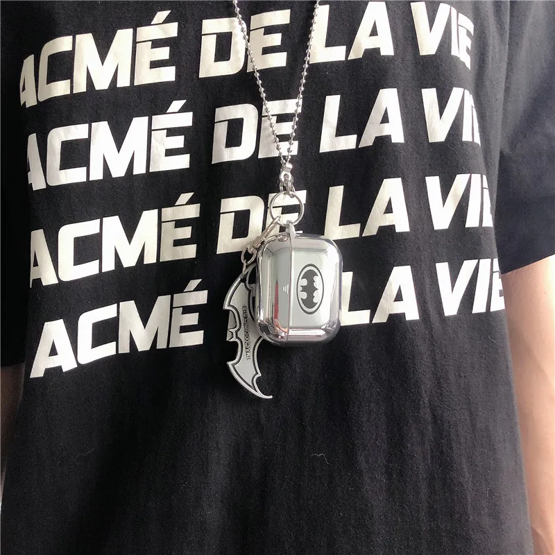 반짝이 미러 도금 + 끈 이어폰 케이스 에어팟 프로 3 해피 펜던트 실리콘 케이스 보호 케이스 AirPod 1 2 에어팟