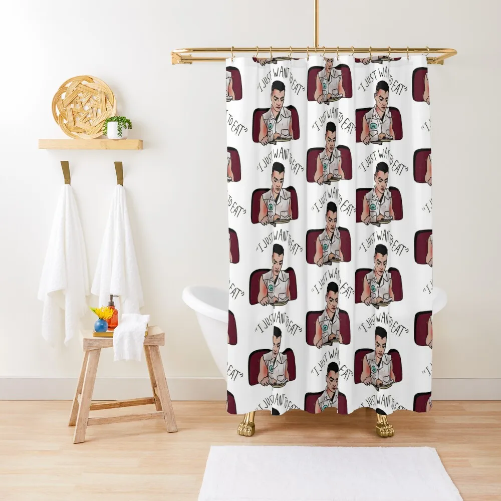 

I just want to eat Shower Curtain Shower For Bathrooms Bathroom Showers Bathroom Shower Set Bathroom And Products Curtain