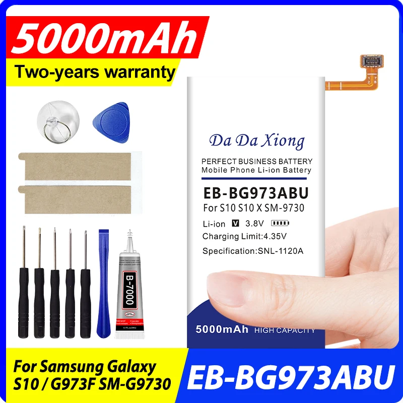 For Samsung EB-BG973ABU 5000mAh battery For Samsung Galaxy S10 X SM-G9730 SM-G973 G973F G973U G973W Mobile Phone +Tools