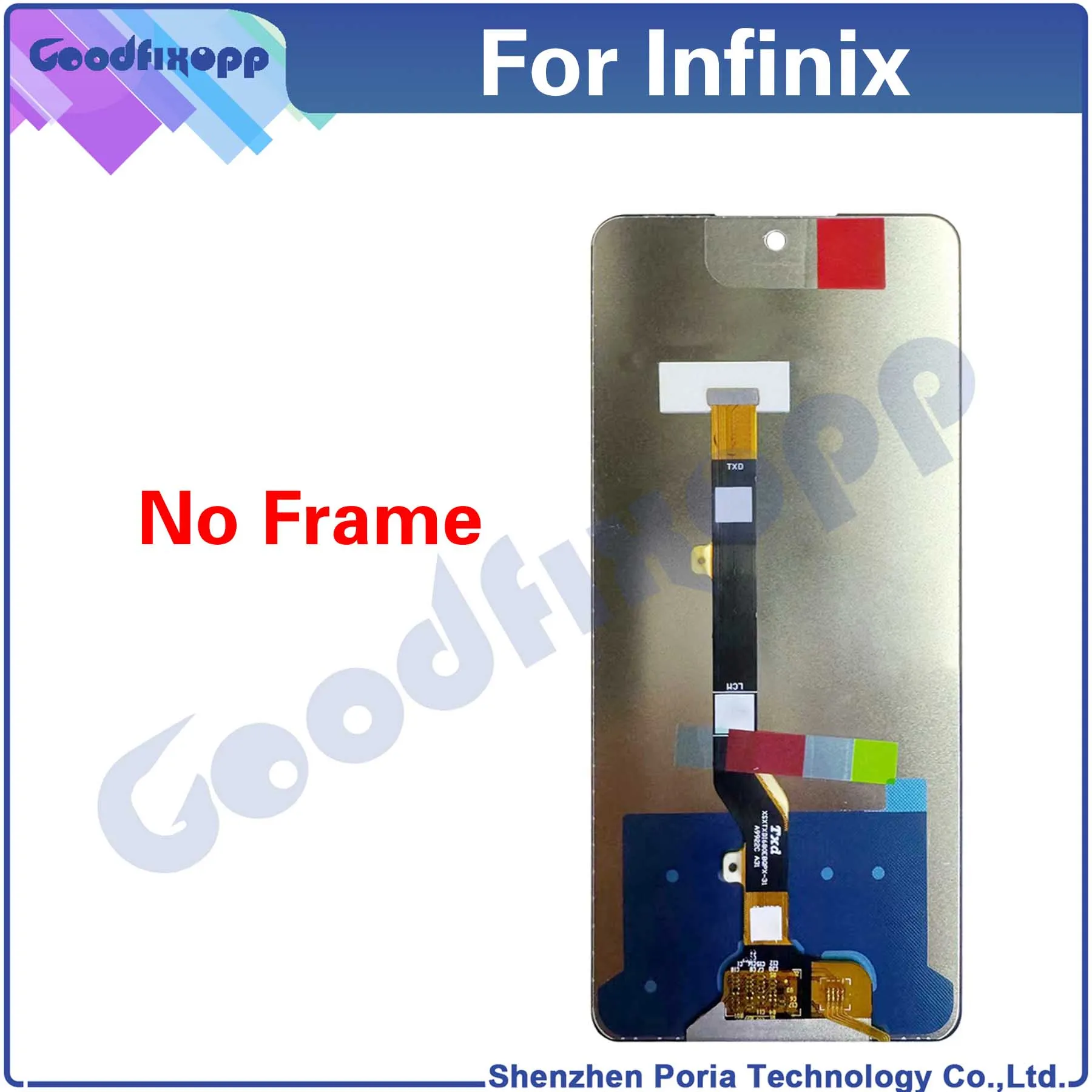 100% Test For Infinix Hot 40 X6836 Hot40 LCD Display Touch Screen Digitizer Assembly Repair Parts Replacement