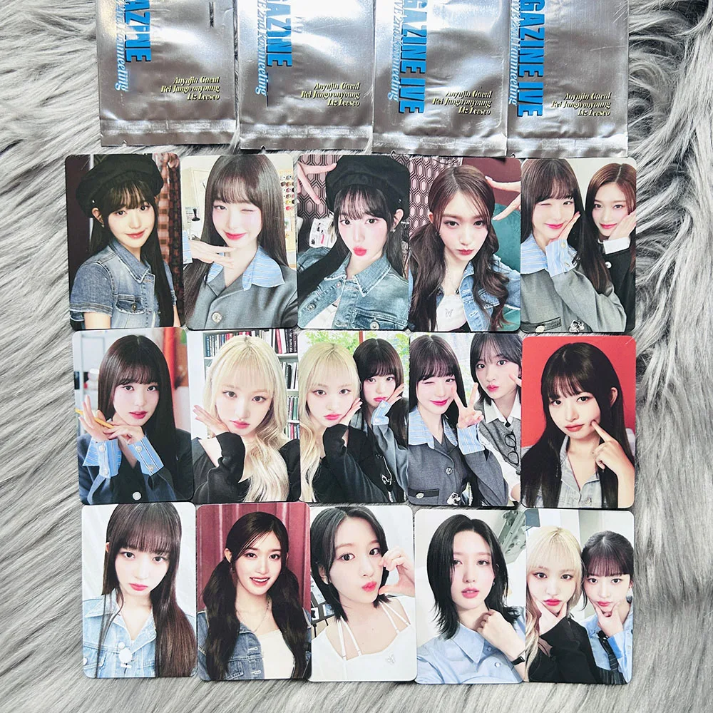 3/6Pcs/Set Kpop Wonyoung Yujin  Liz SHOW WHAT I HAVE Photocards Leeseo Gaeul Rei LF FM Random Cards Magazine Postcards Fans Gift