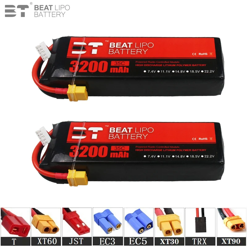 NEW 14.8V 3200mAh 35C LiPo Battery For RC Quadcopter Helicopter FPV Racing Drone Spare Parts 4s Rechargeable Battery